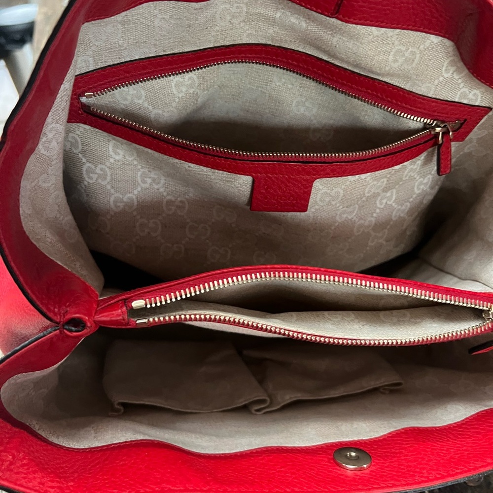 Gucci Diana Bamboo Top Handle Red Shoulder Tote Bag with Dustbag - Picture 12 of 13